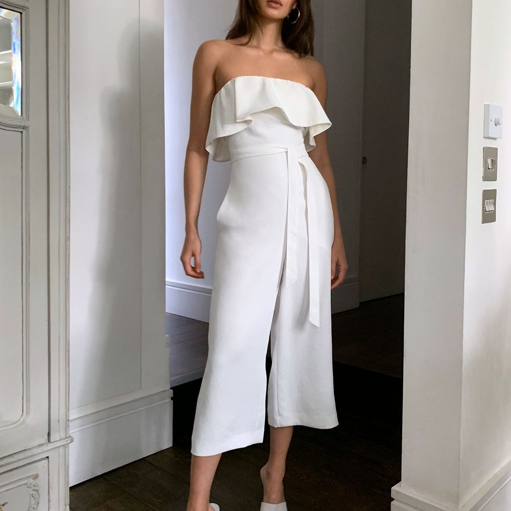 Babaton Flutter Jumpsuit Strapless Jumpsuit